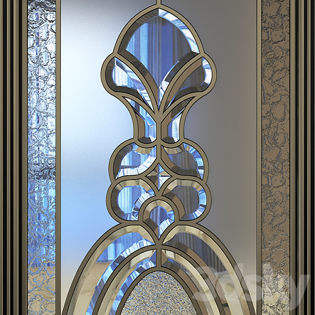 Door with stained glass 3DSMax File - thumbnail 2