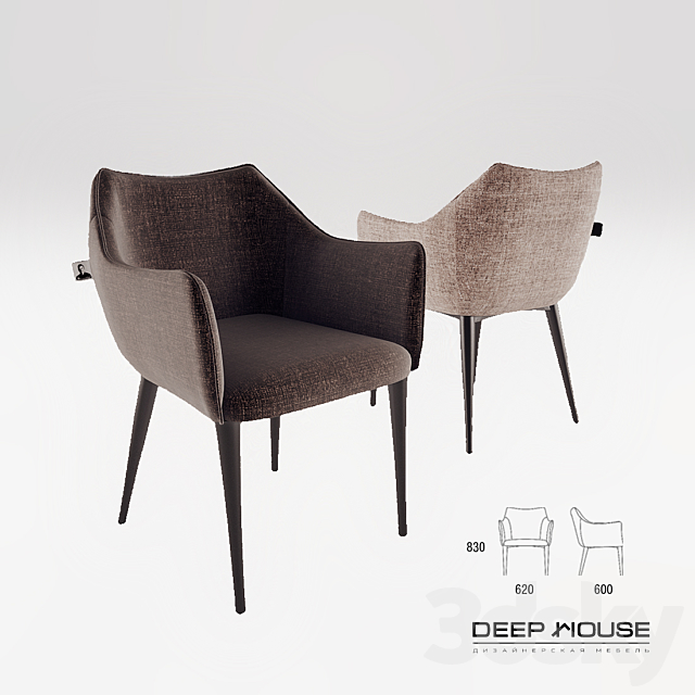 Chair Moscow Deep house 3DSMax File - thumbnail 1