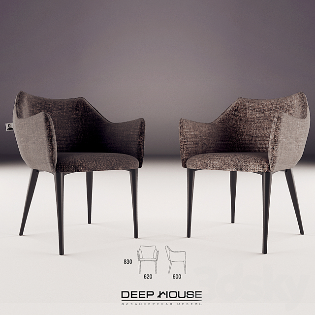 Chair Moscow Deep house 3DSMax File - thumbnail 3
