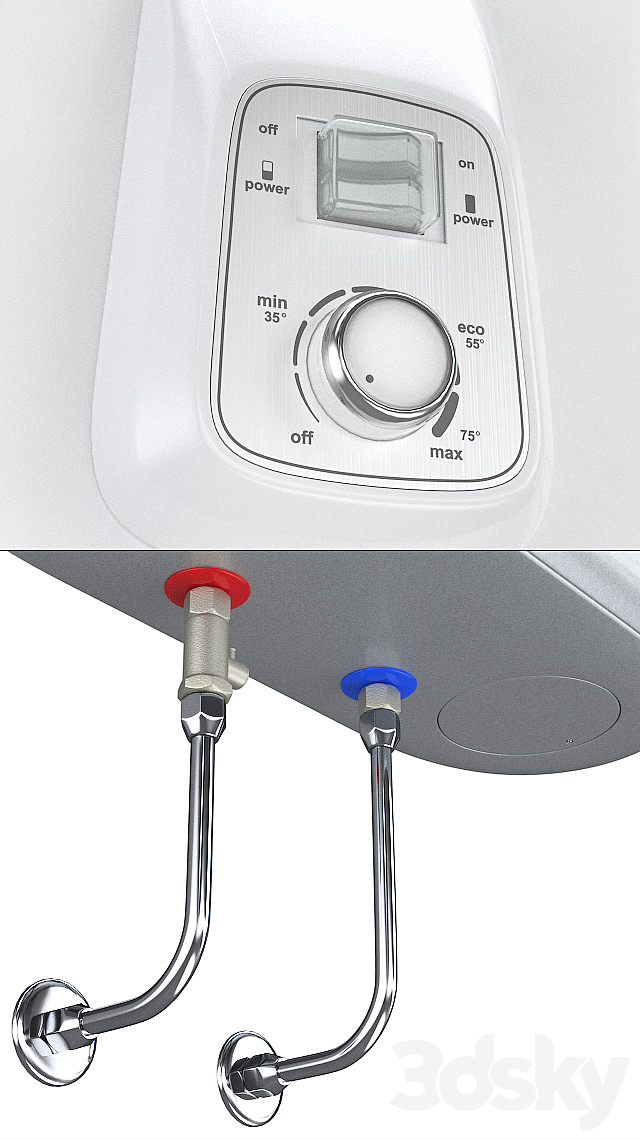 Water heater Electrolux EWH80 Royal 3DSMax File - thumbnail 2