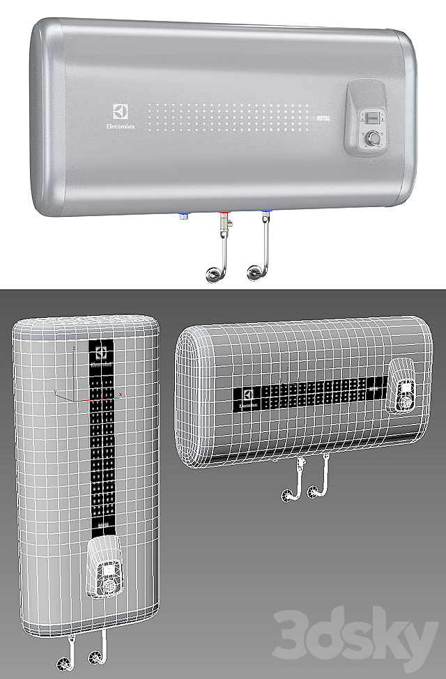 Water heater Electrolux EWH80 Royal 3DSMax File - thumbnail 3