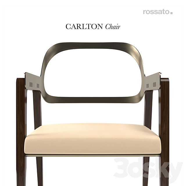 Carlton Dinning Chair by ROSSATO 3DSMax File - thumbnail 2