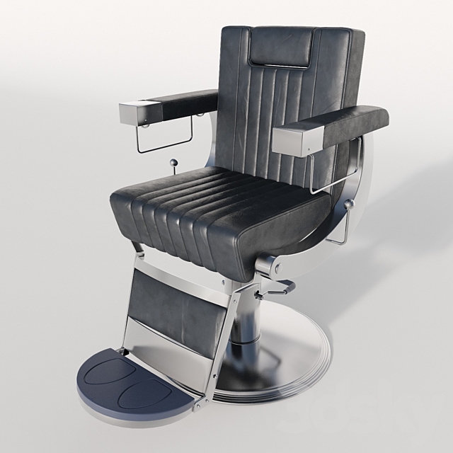 Dongpin chair for Barbershop. hairdresser 3DSMax File - thumbnail 2