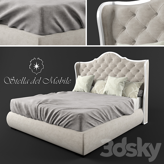 Bed Stella del Mobile SO.271 3DSMax File - thumbnail 1