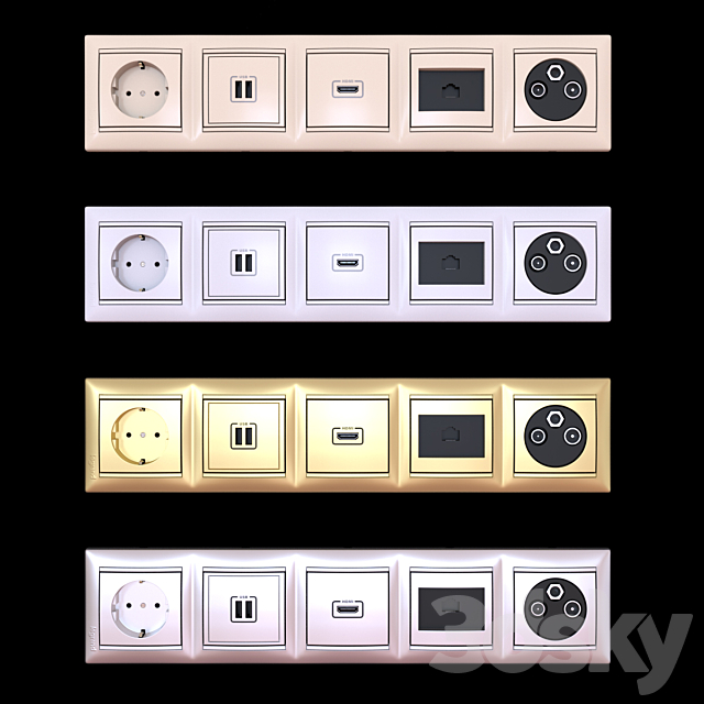 Legrand Valena set 3d