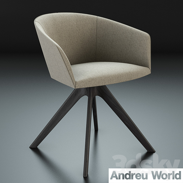 Andreu World Brandy Chair 3DSMax File - thumbnail 1