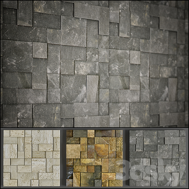 panel stone 3DSMax File - thumbnail 1