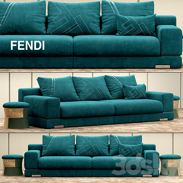Sofa Fendi Casa Madison 3DSMax File - thumbnail 1