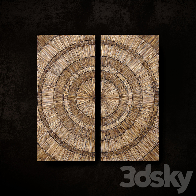 Wooden panels. Collection 35 3DSMax File - thumbnail 3