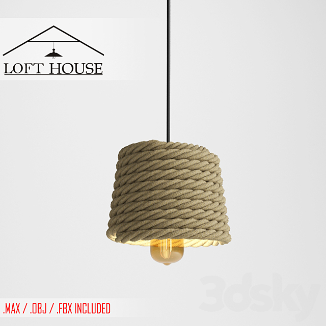 Hanging lamp LOFT HOUSE P-155 3DSMax File - thumbnail 1