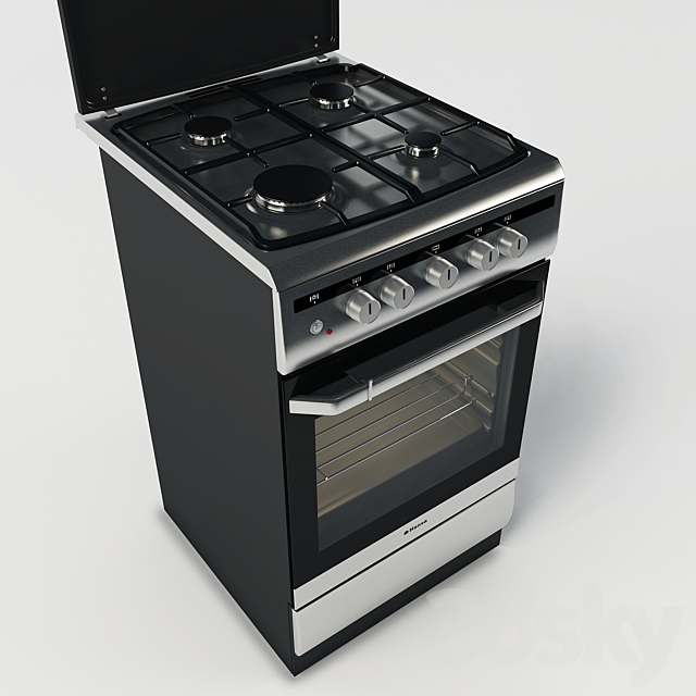Gas stove Hansa FCGX 53020 Integra 3d