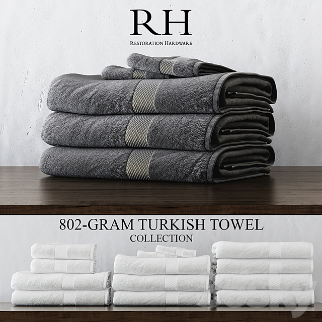 RH 802-GRAM TURKISH TOWEL COLLECTION 3DSMax File - thumbnail 1