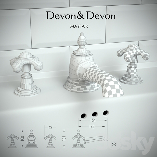 Devon & Devon Mayfair ADDM152CR 3DSMax File - thumbnail 3