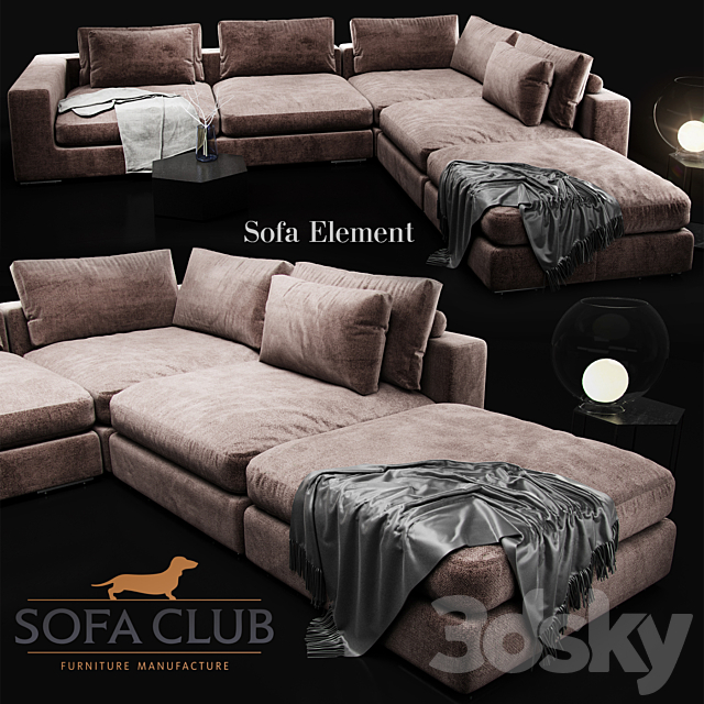Heating Element Sofa Club 3d