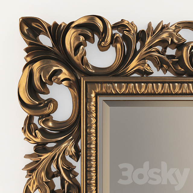 Italian floor mirror 3DSMax File - thumbnail 2