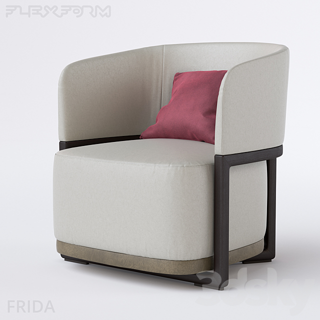 Armchair Flexform Frida 3DSMax File - thumbnail 1