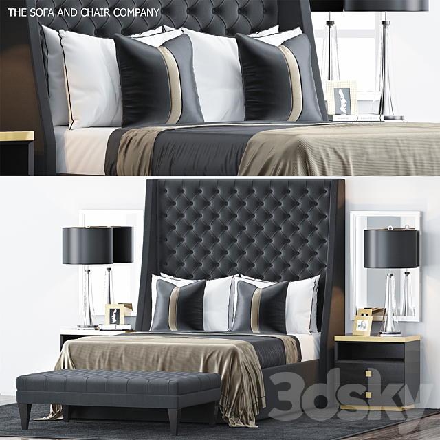 Bed by S & C 6 3DSMax File - thumbnail 1
