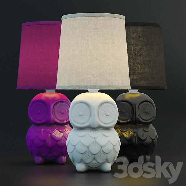 Table Lamp Owl MARKSLOJD Helge 3DSMax File - thumbnail 2