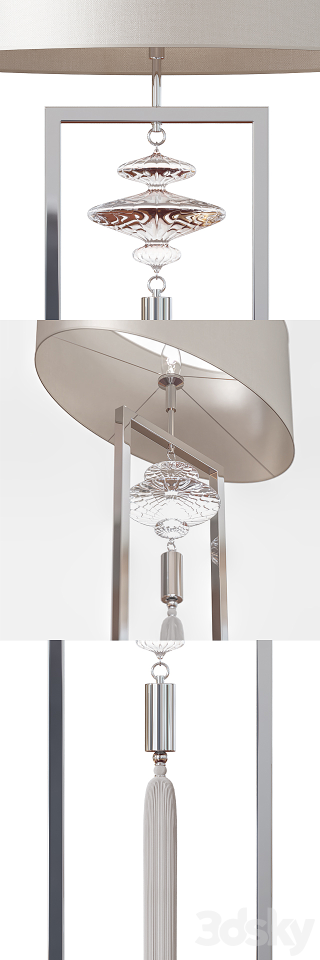 HEATHFIELD CONSTANCE FLOOR LAMP 3d