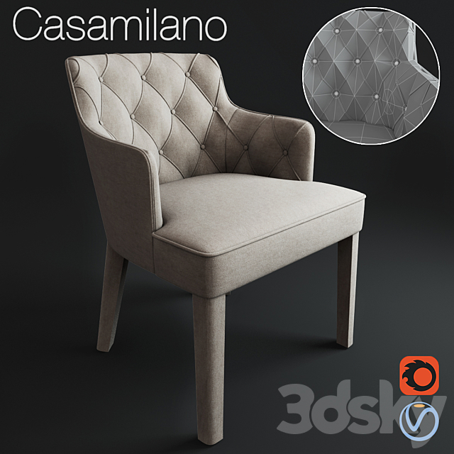 Casamilano Royale capitone 3DSMax File - thumbnail 1