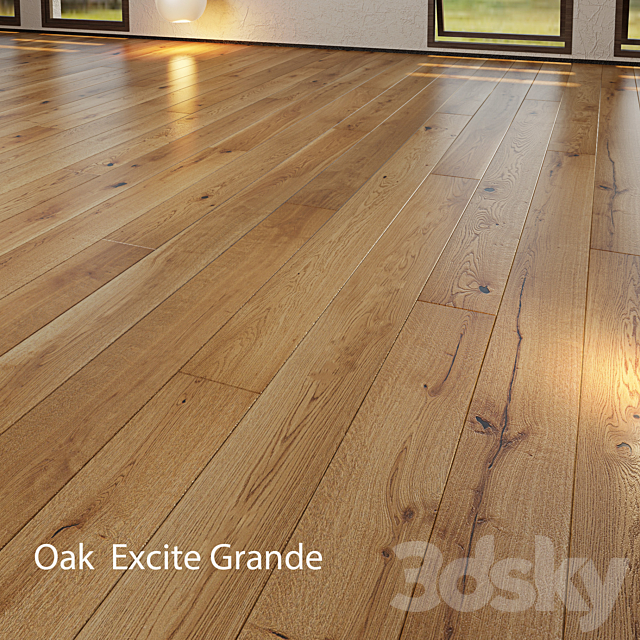 Parquet Barlinek Floorboard - Excite Grande 3d