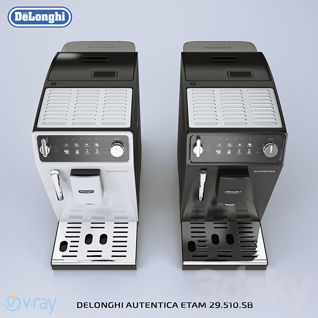 Coffee Machine Delonghi Autentica ETAM 29.510 3DSMax File - thumbnail 2