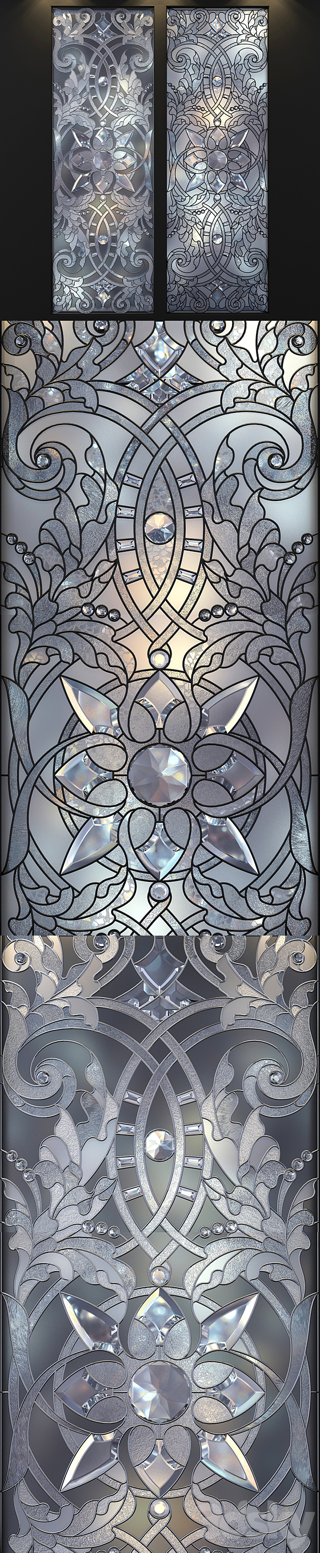 stained-glass window 3d