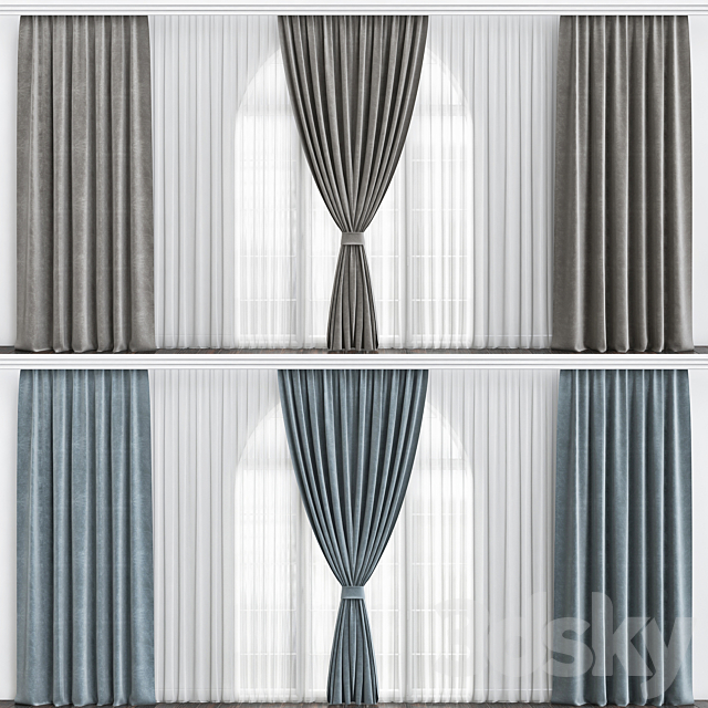 Decorative Curtains 3DSMax File - thumbnail 1