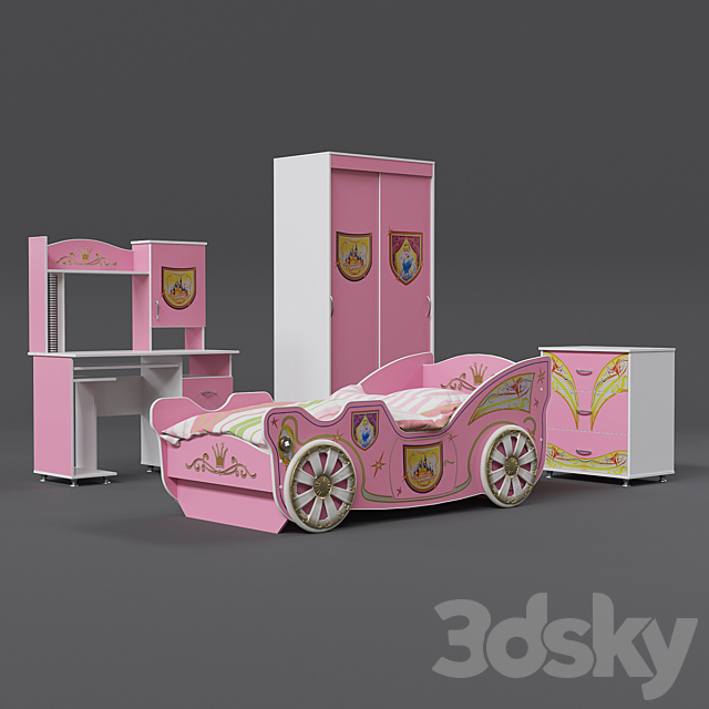 Furniture set “Princess” 3DSMax File - thumbnail 1