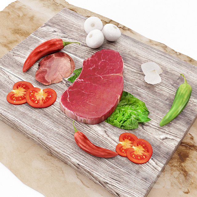 Meat steak 3DSMax File - thumbnail 1