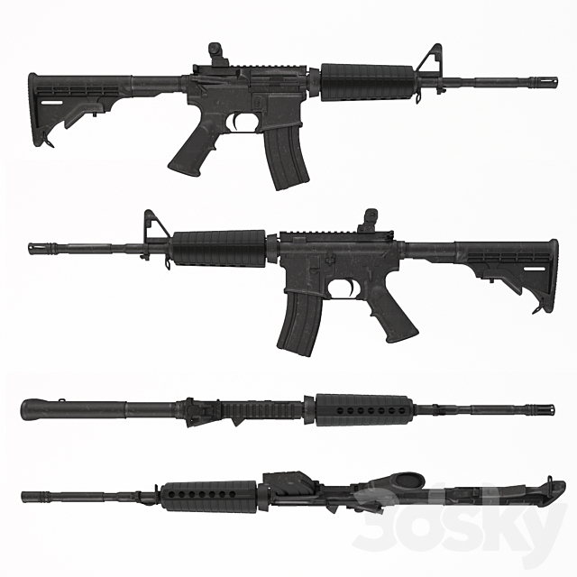 AERO AC-15 Complete Rifle 3d