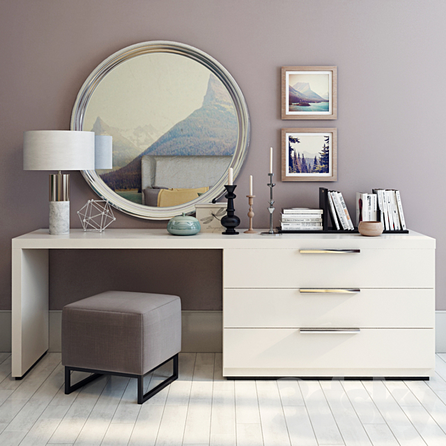 Dressing table in a modern style 3d