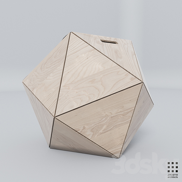 Poligonal chair 3d
