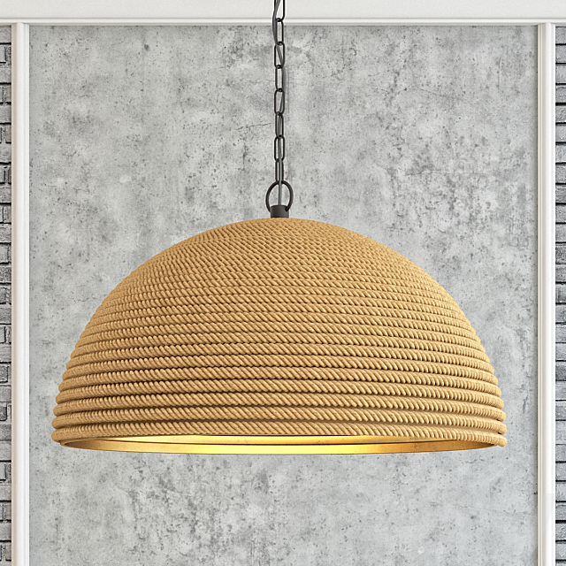 Dome rope chandelier 3d