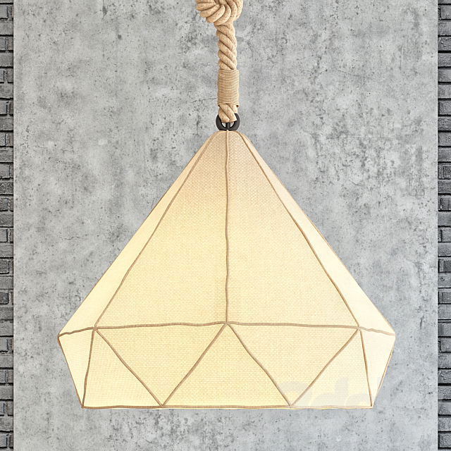 Poly rope chandelier 3d