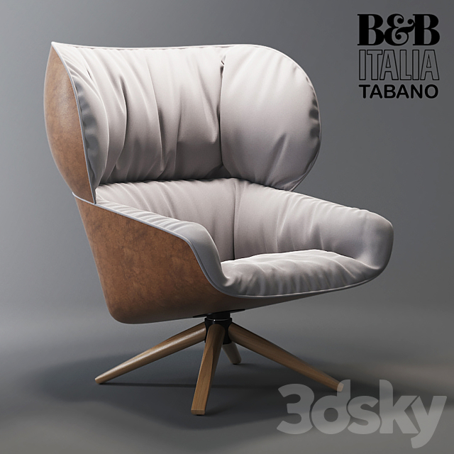Chair TABANO (B&B Italia) 3DSMax File - thumbnail 1