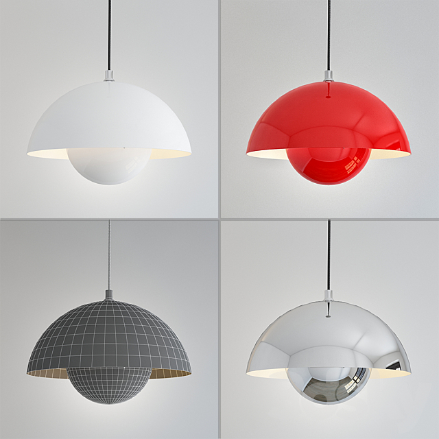 Hanging lamp flower pot diameter 38 3d