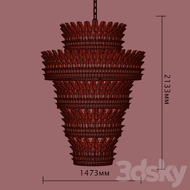Havana Grande Chandelier 3DS Max Model - thumbnail 2