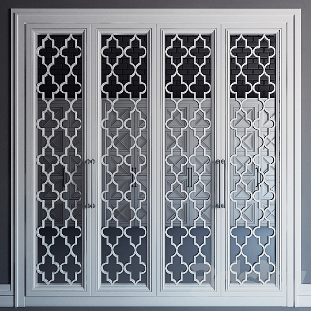 Built-in wardrobe 04 \\ fitted wardrobe 04 3d