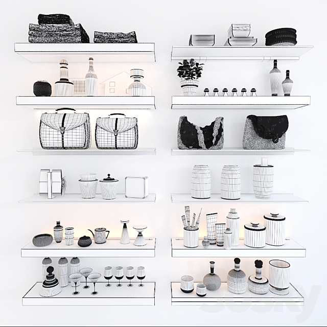 Shelves with illumination 3DSMax File - thumbnail 3