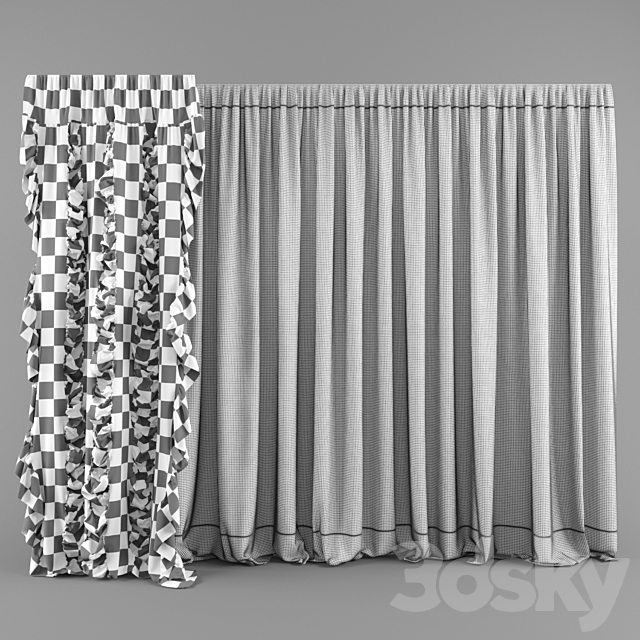 Curtains 02 3d