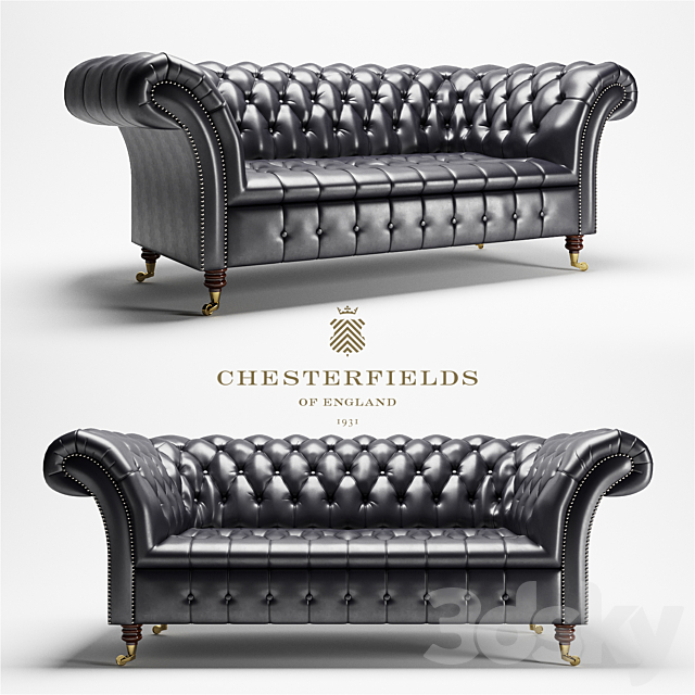 Chesterfield Cliveden Sofa 3DSMax File - thumbnail 1