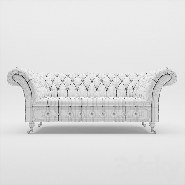 Chesterfield Cliveden Sofa 3DSMax File - thumbnail 2
