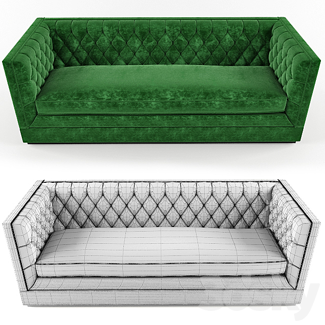 Sofa Tuxedo Sofa 3d
