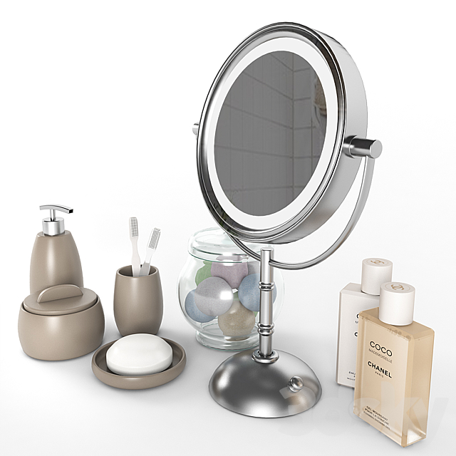 A set of accessories for vannoy_2 3d