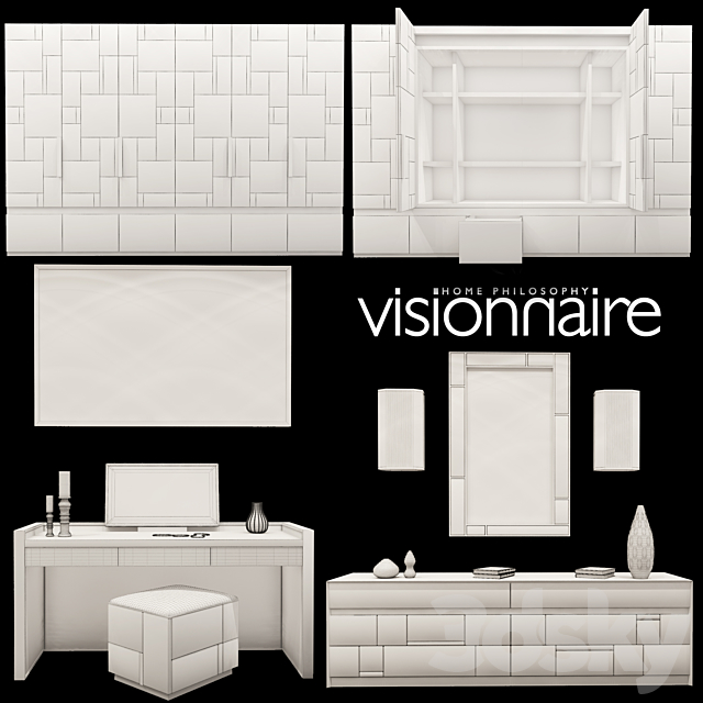 Visionnaire Barrymore Collection 3DSMax File - thumbnail 3