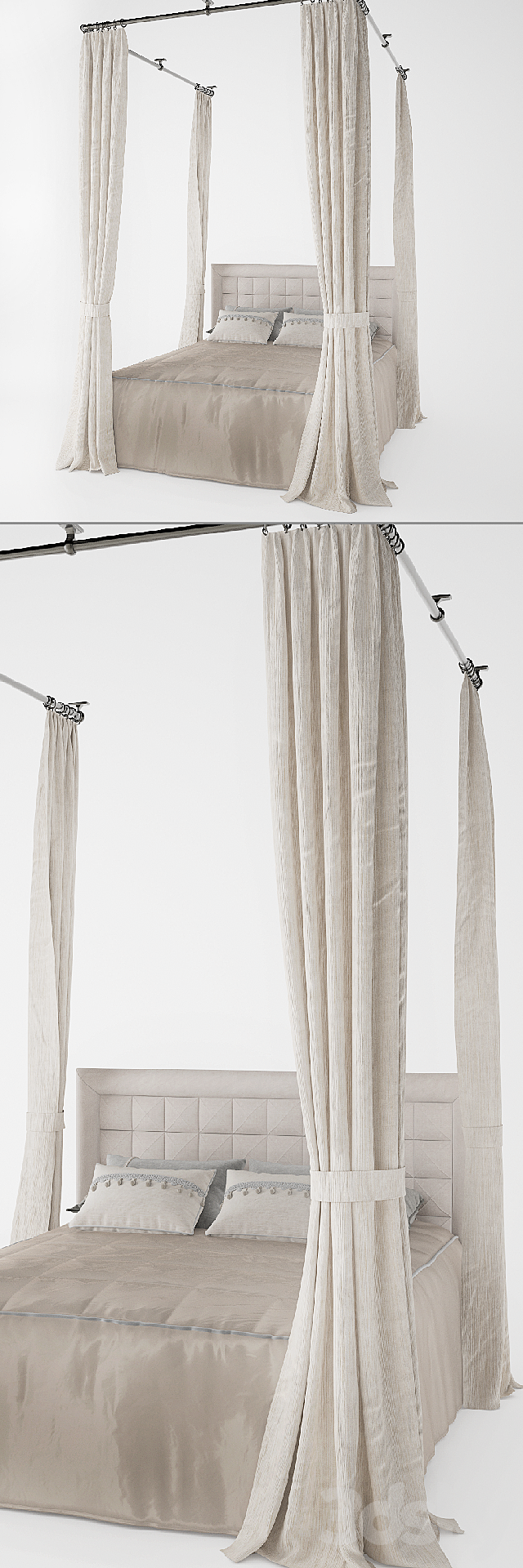 Curtains- baldachin 3d