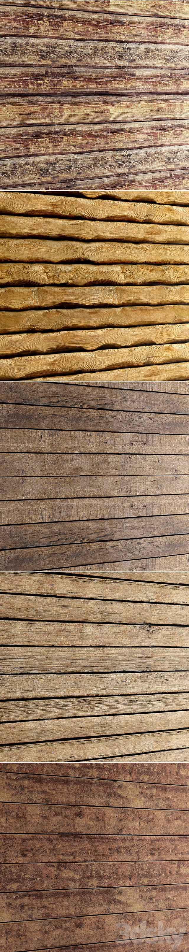 Collection of wood panels 5 pcs. Wall decor. plank. wall decor. plank panels. wood decor. boards. wooden wall. panel. slats 3d