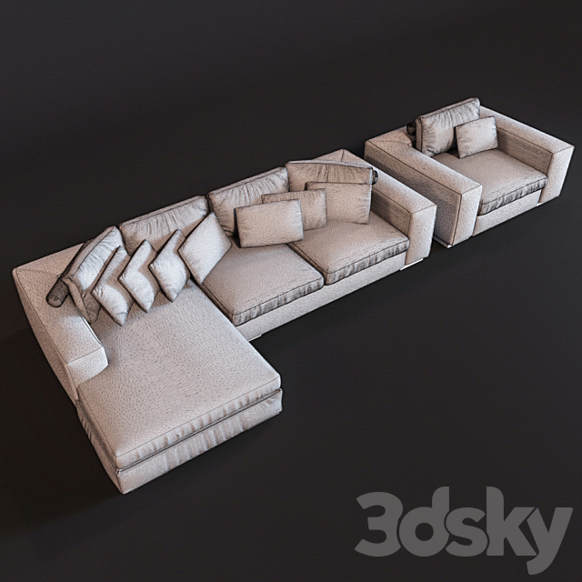 Gordon sofa and armchair by Relax factory 3DSMax File - thumbnail 2