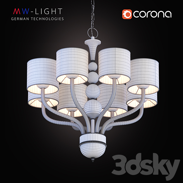 MW-Light Chandelier Federica 02 379011508 3d